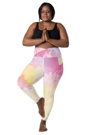 Legging croisé all over avec poches